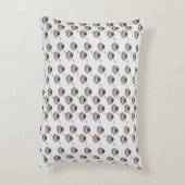 Cute Sleepy Owl Pattern Throw Pillow アクセントクッション (裏面(縦))