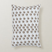 Cute Sleepy Owl Pattern Throw Pillow アクセントクッション (正面(垂直))
