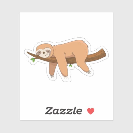 Cute Sleepy Sloth Sticker シール (シート)