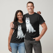 Cute Sleigh Dog Siberian Husky Tシャツ (ユニセックス)