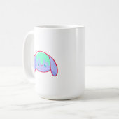 Cute Slime Bunny Water Droplet Character コーヒーマグカップ (正面左)