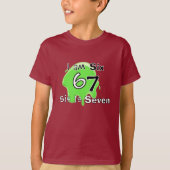 Cute Slime Green 6 7 Personalize  Kids T-Shirt Tシャツ (正面)