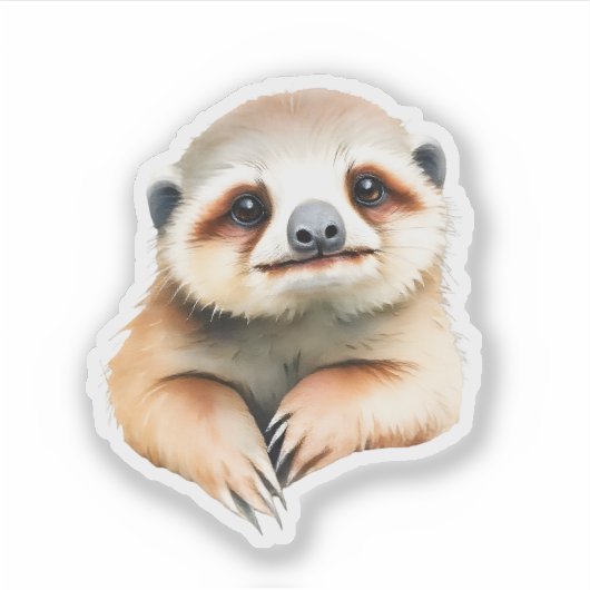 Cute Sloth シール (正面)