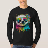 Cute Sloth  Animal on Sloth 3 Tシャツ (正面)