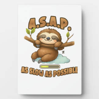 Cute Sloth ASAP � As Slow As Possible Classic T-Sh フォトプラーク