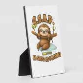 Cute Sloth ASAP � As Slow As Possible Classic T-Sh フォトプラーク (側面)