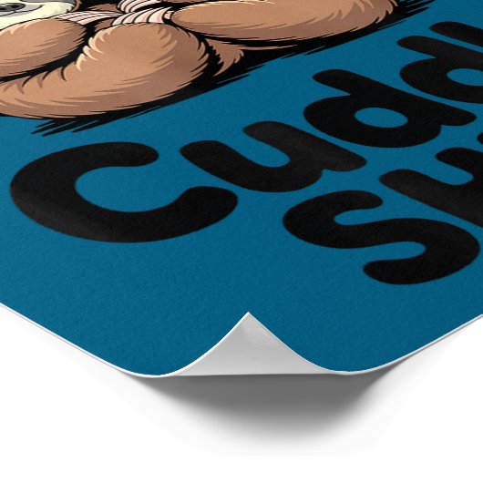 Cute Sloth Couple This Is Our Cuddle  ポスター (角)