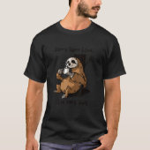Cute Sloth Design Anti Saint Valentines Day Graphi Tシャツ (正面)
