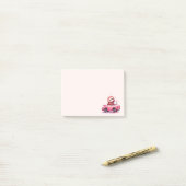 Cute Sloth Driving a Pink Convertible ポストイット (デスク上)