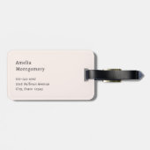 Cute Sloth Driving a Pink Convertible ラゲッジタグ (裏面横)