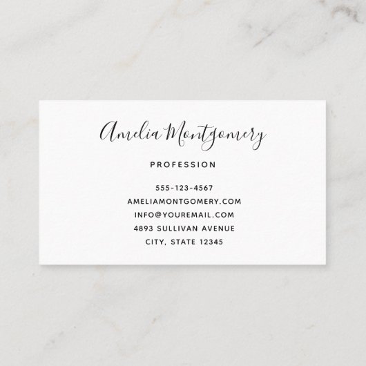 Cute Sloth Driving a Pink Convertible 名刺 (裏面)