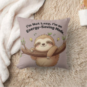 Cute Sloth "Energy-Saving Mode" クッション (ブランケット)
