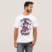 Cute Sloth Happy Halloween (2) Tシャツ (正面フル)