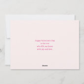 Cute Sloth in a Pink Convertible Valentine's Day シーズンカード (裏面)