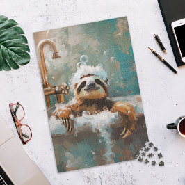 Cute Sloth in Bubble Bath Jigsaw Puzzle ジグソーパズル