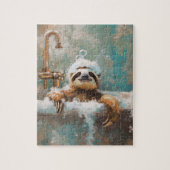 Cute Sloth in Bubble Bath Jigsaw Puzzle ジグソーパズル (縦)