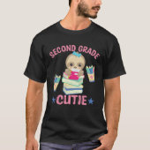 Cute Sloth Second Grade Cutie 2nd Grader Back to S Tシャツ (正面)