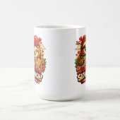 Cute Sloth Valentine’s Day Love Design, I Love You コーヒーマグカップ (中央)