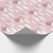 Cute Sloths Wrapping Paper ラッピングペーパー (角)