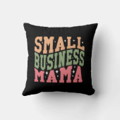 Cute small business Mama word art クッション (裏面)
