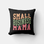 Cute small business Mama word art クッション (正面)