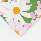  Cute, small daisies with a seamless フリースブランケット (角)