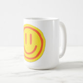 Cute Smile Face | Positive Happy Emoji Design コーヒーマグカップ (正面右)