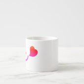 Cute Smiley Face with Heart – Minimalist Happy Vib エスプレッソカップ (正面)