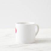 Cute Smiley Face with Heart – Minimalist Happy Vib エスプレッソカップ (正面右)