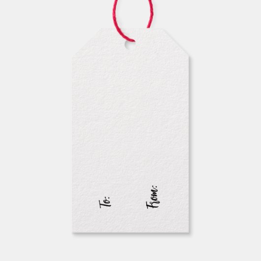 Cute Smiling Cactus Illustration ギフトタグ (裏面)