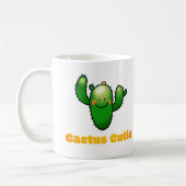 Cute Smiling Cactus Illustration コーヒーマグカップ (左)