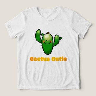 Cute Smiling Cactus Illustration トライブレンドＴシャツ