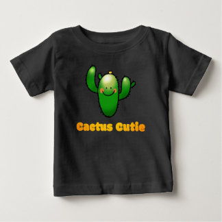 Cute Smiling Cactus Illustration ベビーTシャツ