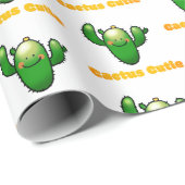 Cute Smiling Cactus Illustration ラッピングペーパー (ロールコーナー)