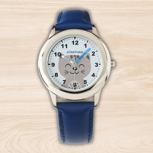 Cute smiling Cat for kids 腕時計 (クリエイターアップロード済み)