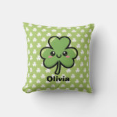 Cute Smiling Clover クッション (正面)
