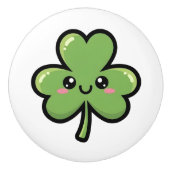 Cute Smiling Clover セラミックノブ (正面)
