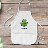Cute Smiling Clover 子供用エプロン