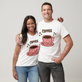 Cute Smiling Coffee Cup T-Shirt Tシャツ (ユニセックス)