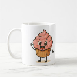 Cute Smiling Cupcake Mug  コーヒーマグカップ