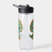 Cute Smiling Dinosaur Kids Water Bottle ウォーターボトル (右面)