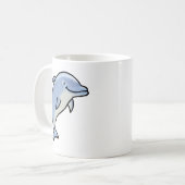 Cute Smiling Dolphin コーヒーマグカップ (正面左)