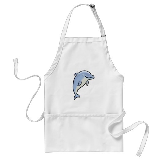 Cute Smiling Dolphin スタンダードエプロン (正面)