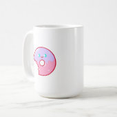 Cute Smiling Donut コーヒーマグカップ (正面左)
