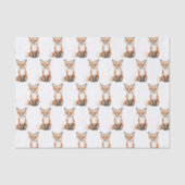 Cute Smiling Foxes Birthday 薄葉紙 (正面)
