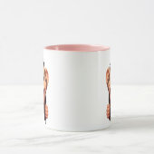 Cute Smiling Monkey Coffee Mug – Adorable Animal  マグカップ (中央)