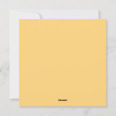 Cute smiling pumpkin illustration シーズンカード (裏面)