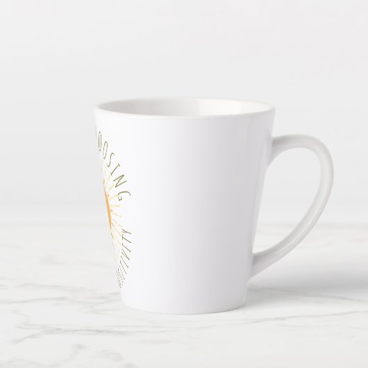 Cute Smiling Sun  カフェラテマグ (右)