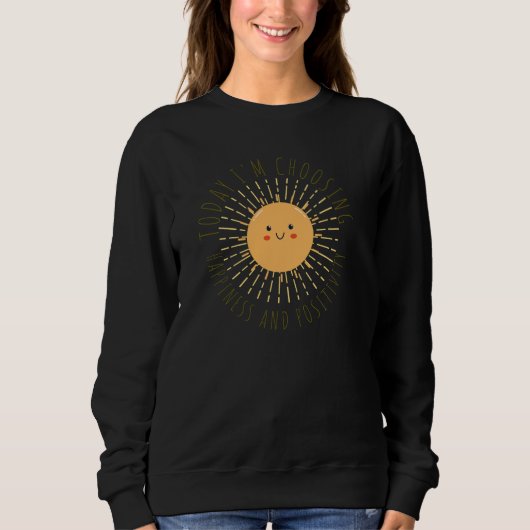 Cute Smiling Sun  スウェットシャツ (正面)