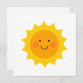 Cute smiling sun  招待状 (正面/裏面)